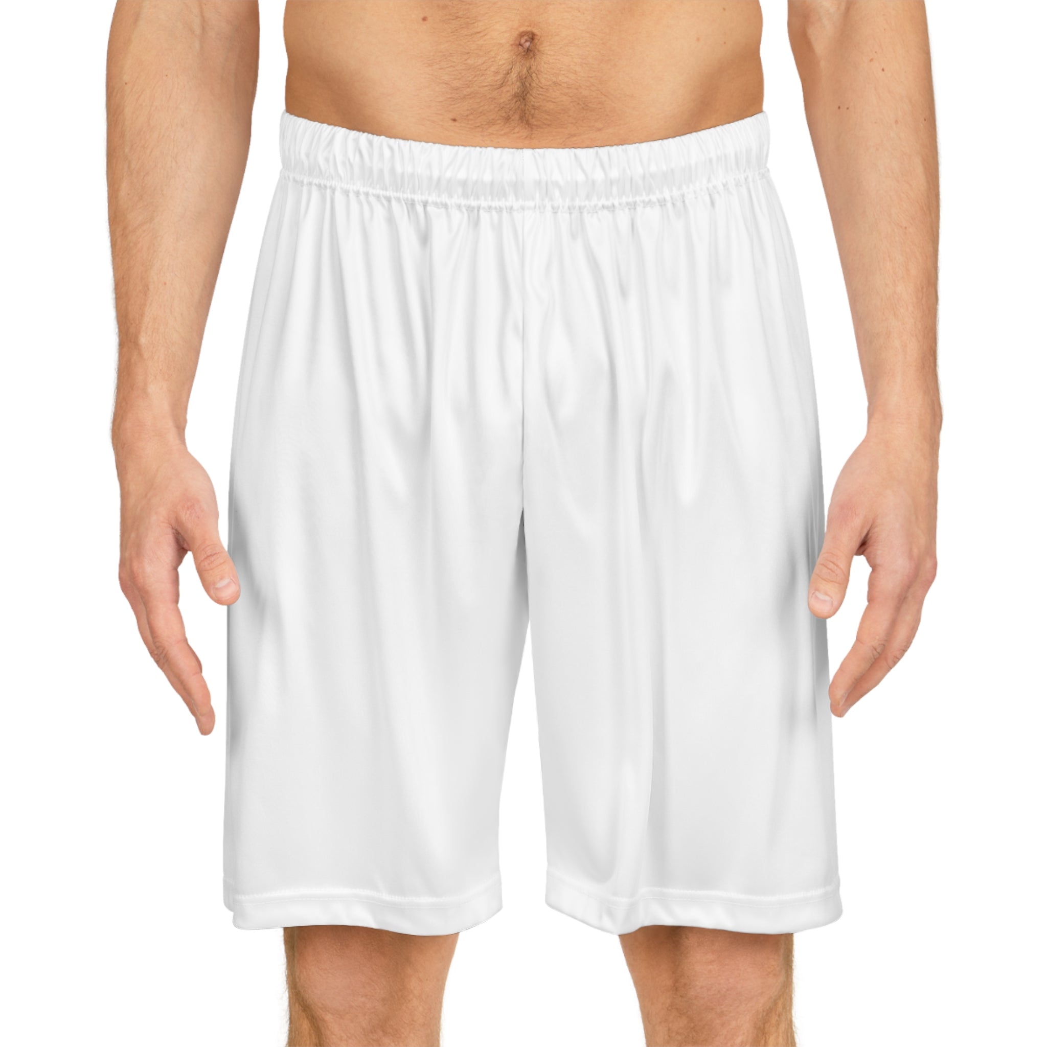Men's White Basketball Shorts