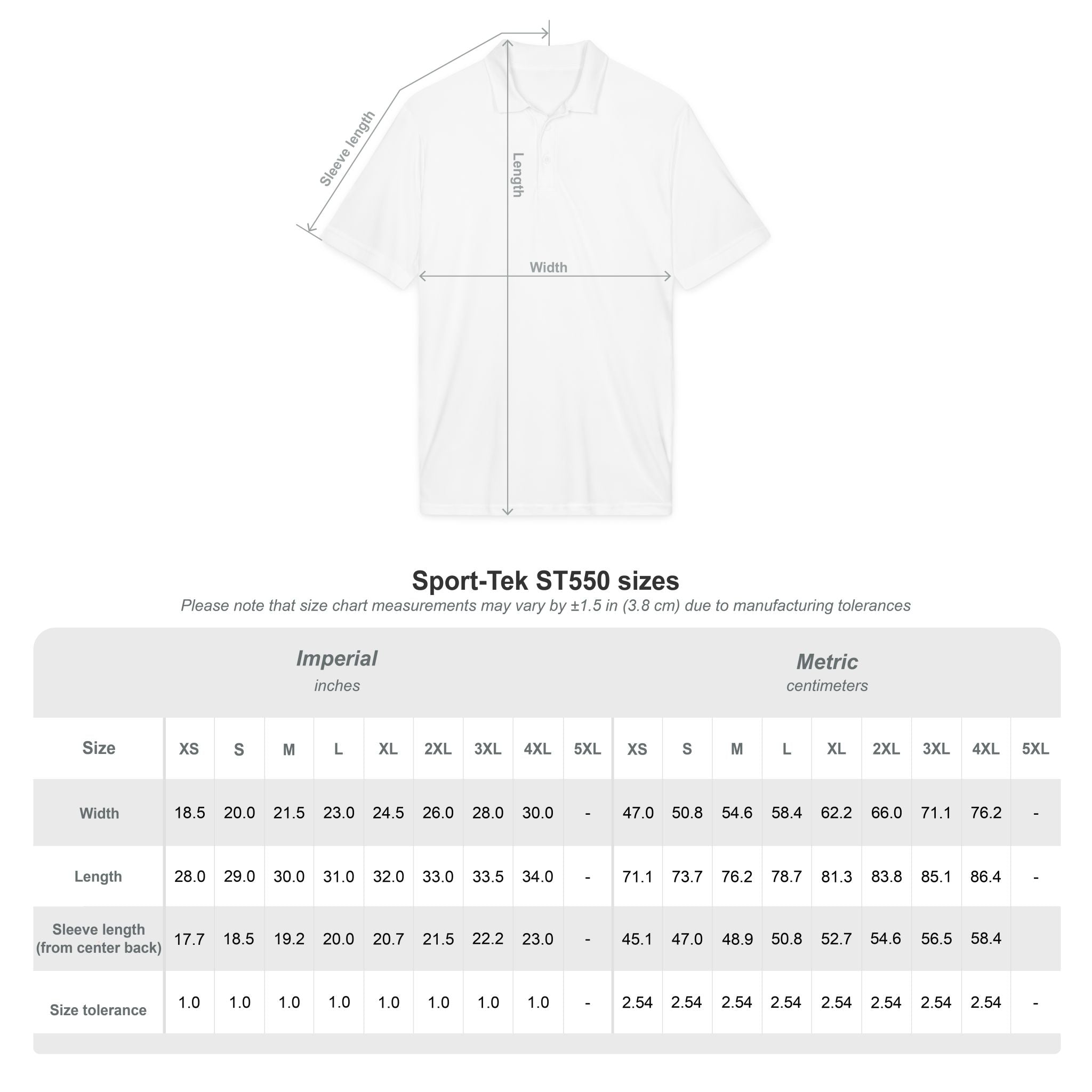 Men's White Polo Shirt