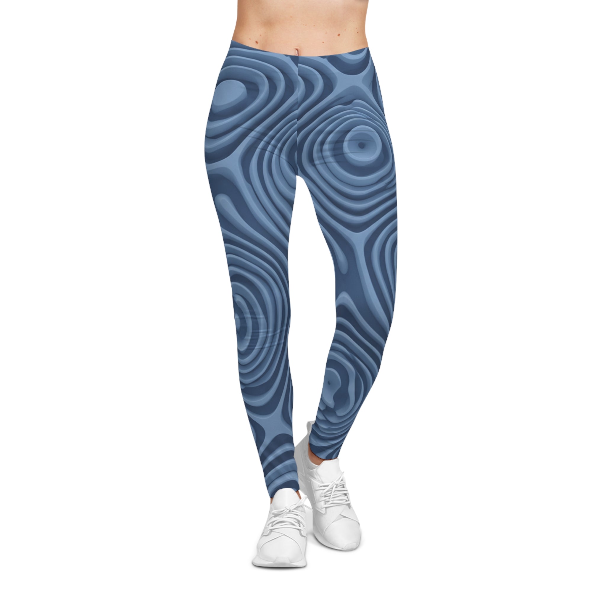 Women's Blue Wave Leggings