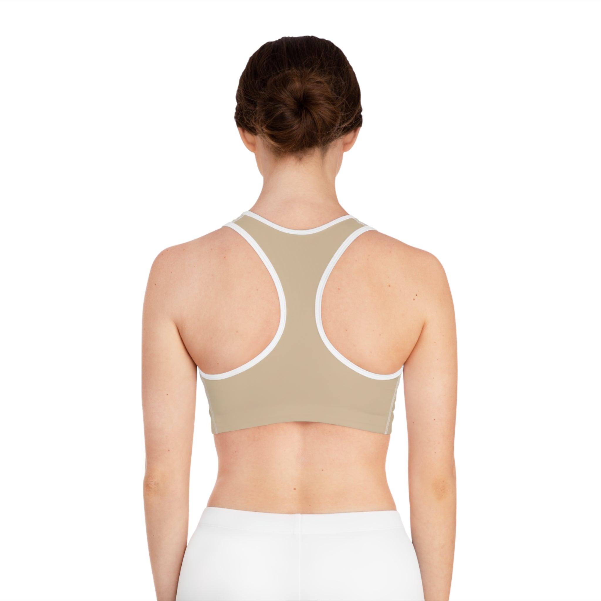 Women's Almond Seamless Sports Bra