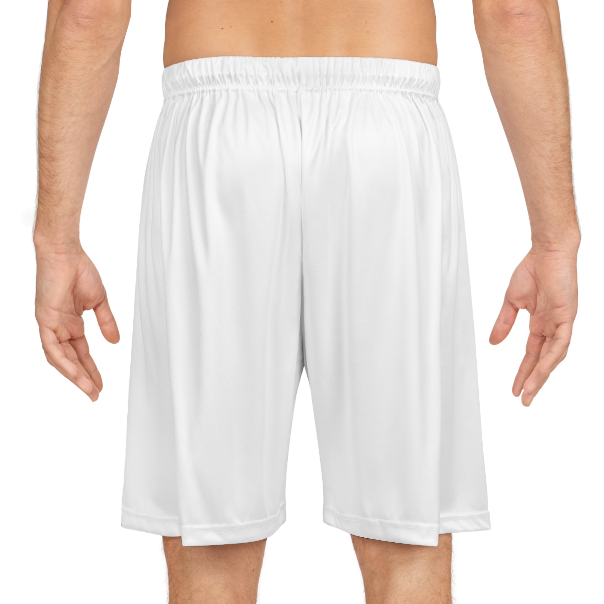 Men's White Basketball Shorts